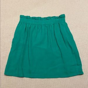 J. crew teal skirt size 6 with pockets